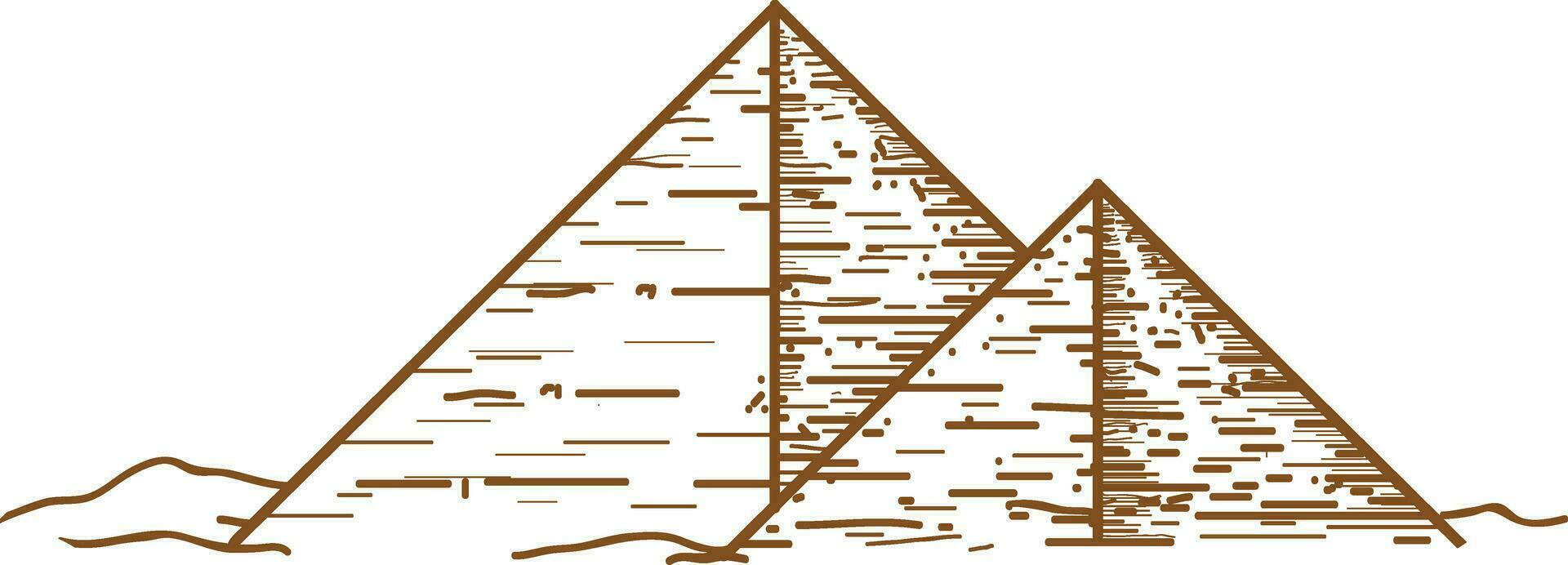 Pyramids vector design