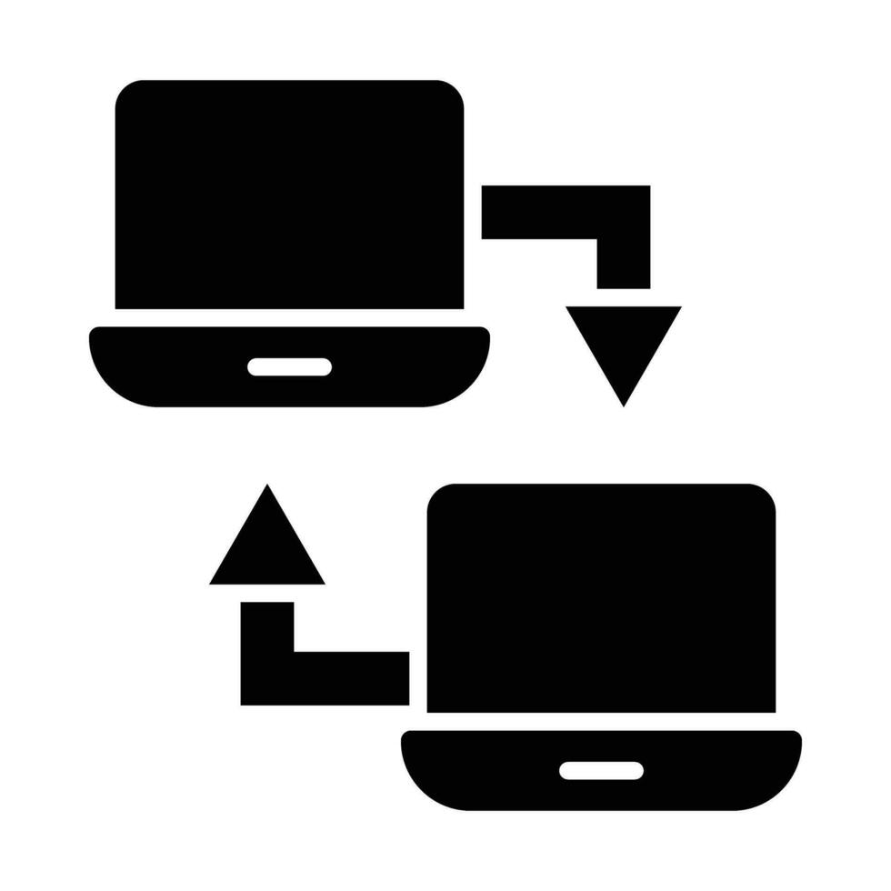 datos portabilidad vector glifo icono para personal y comercial utilizar