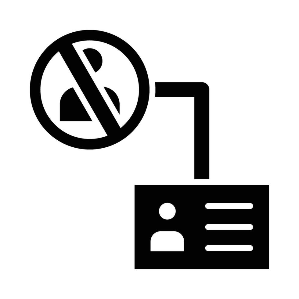 De-Identification Vector Glyph Icon For Personal And Commercial Use