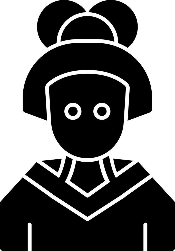Geisha Vector Icon Design