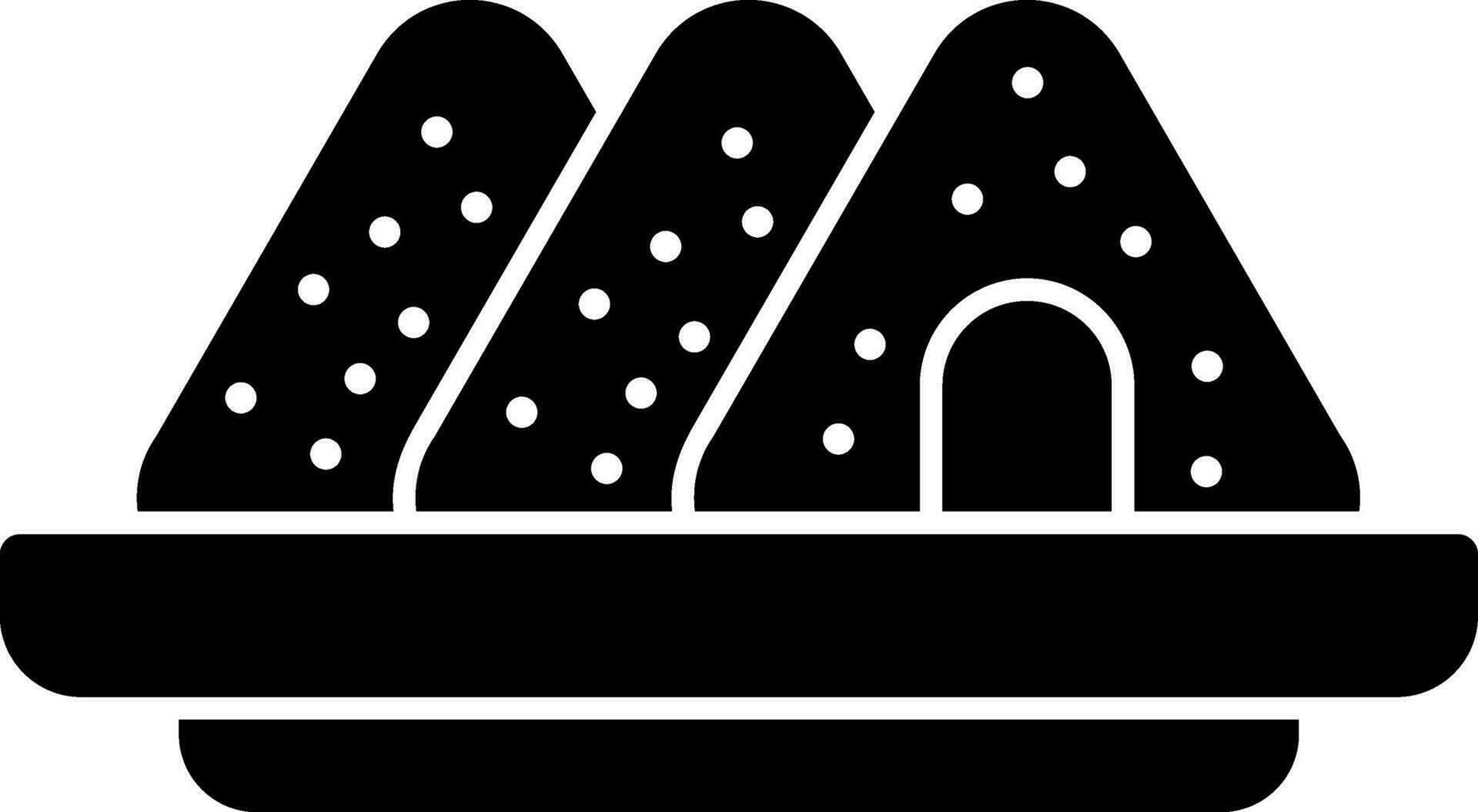 Onigiri Vector Icon Design