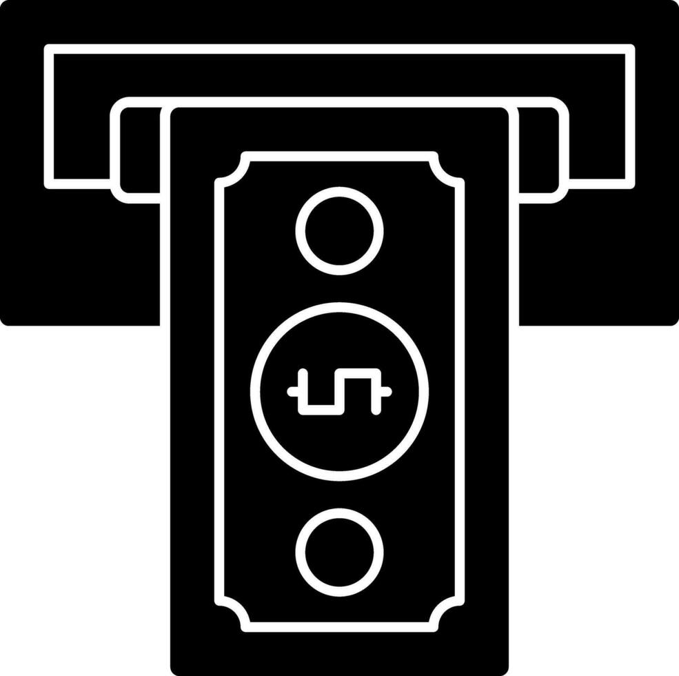 diseño de icono de vector de retiro de efectivo