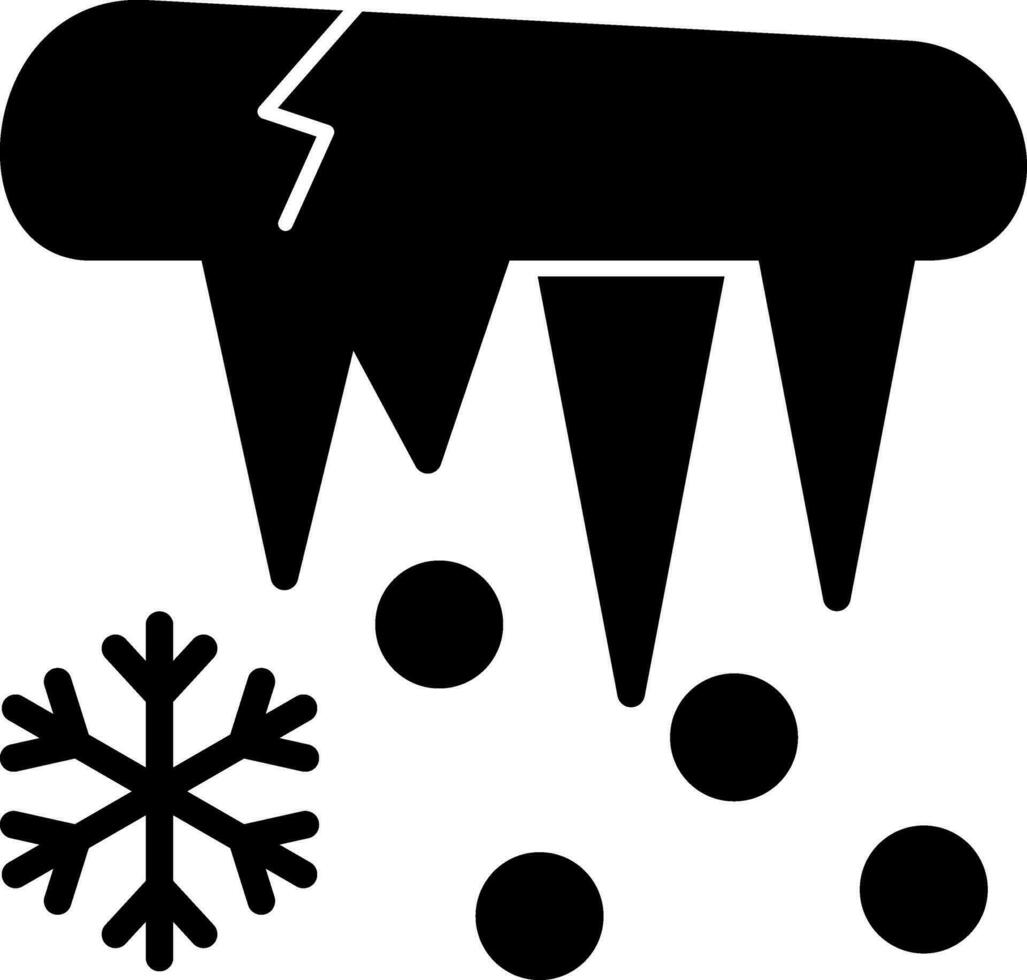 Icicle Vector Icon Design