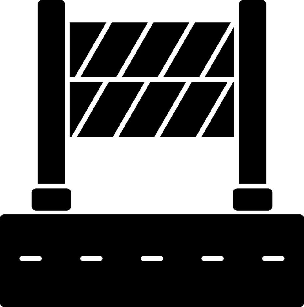 Road Block Vector Icon Design