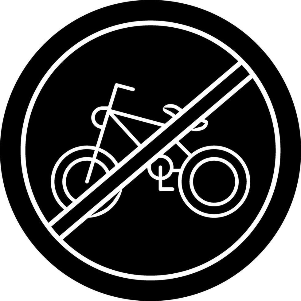No Motorcycles Vector Icon Design