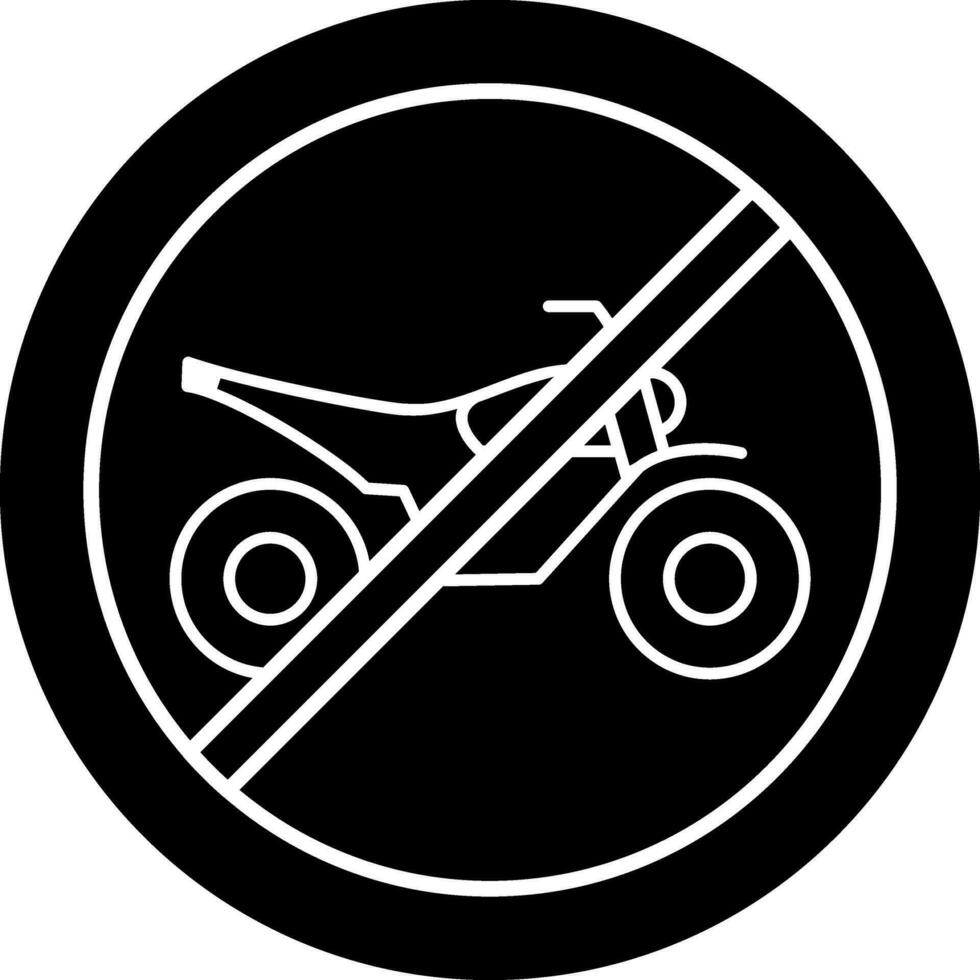 No bicicleta vector icono diseño