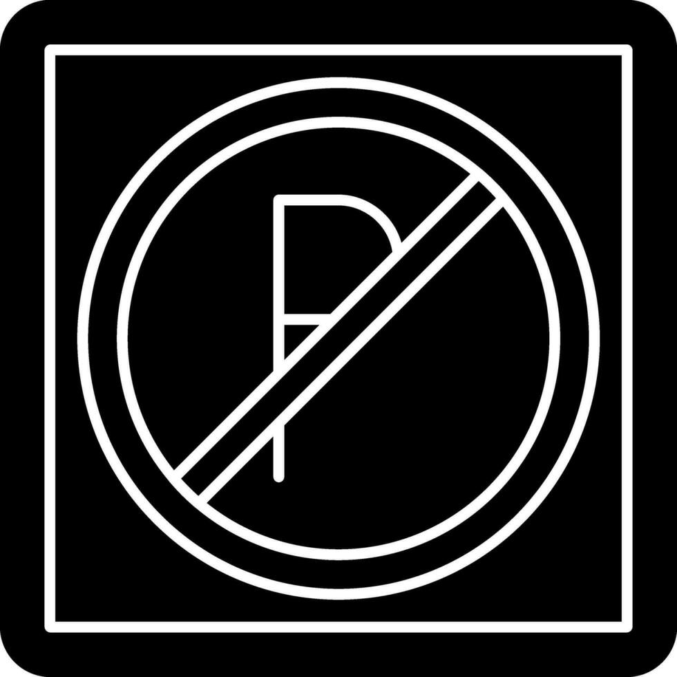 No Parking Vector Icon Design