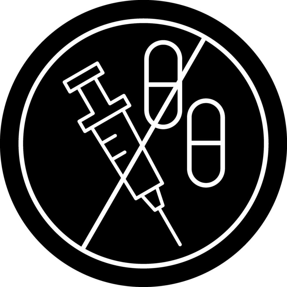 No Drugs Vector Icon Design