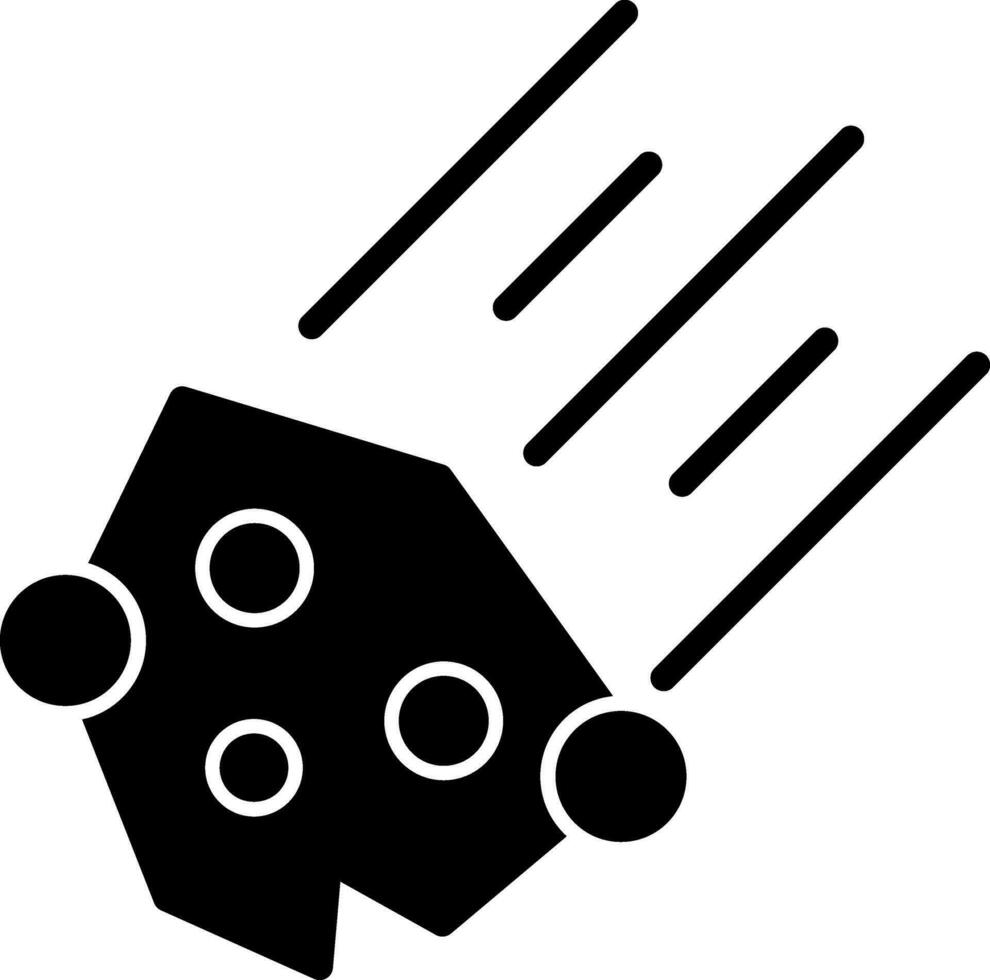 diseño de icono de vector de meteorito