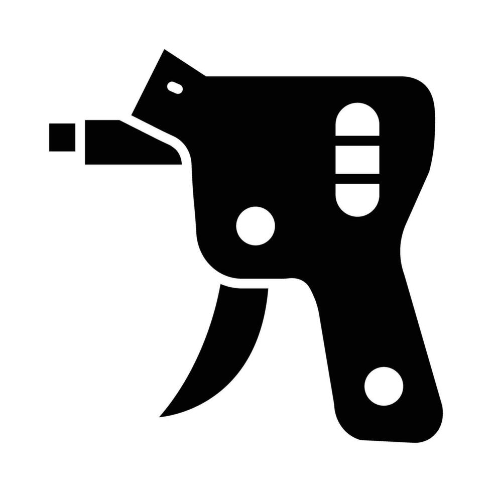 Lock Pick Gun Vector Glyph Icon For Personal And Commercial Use.