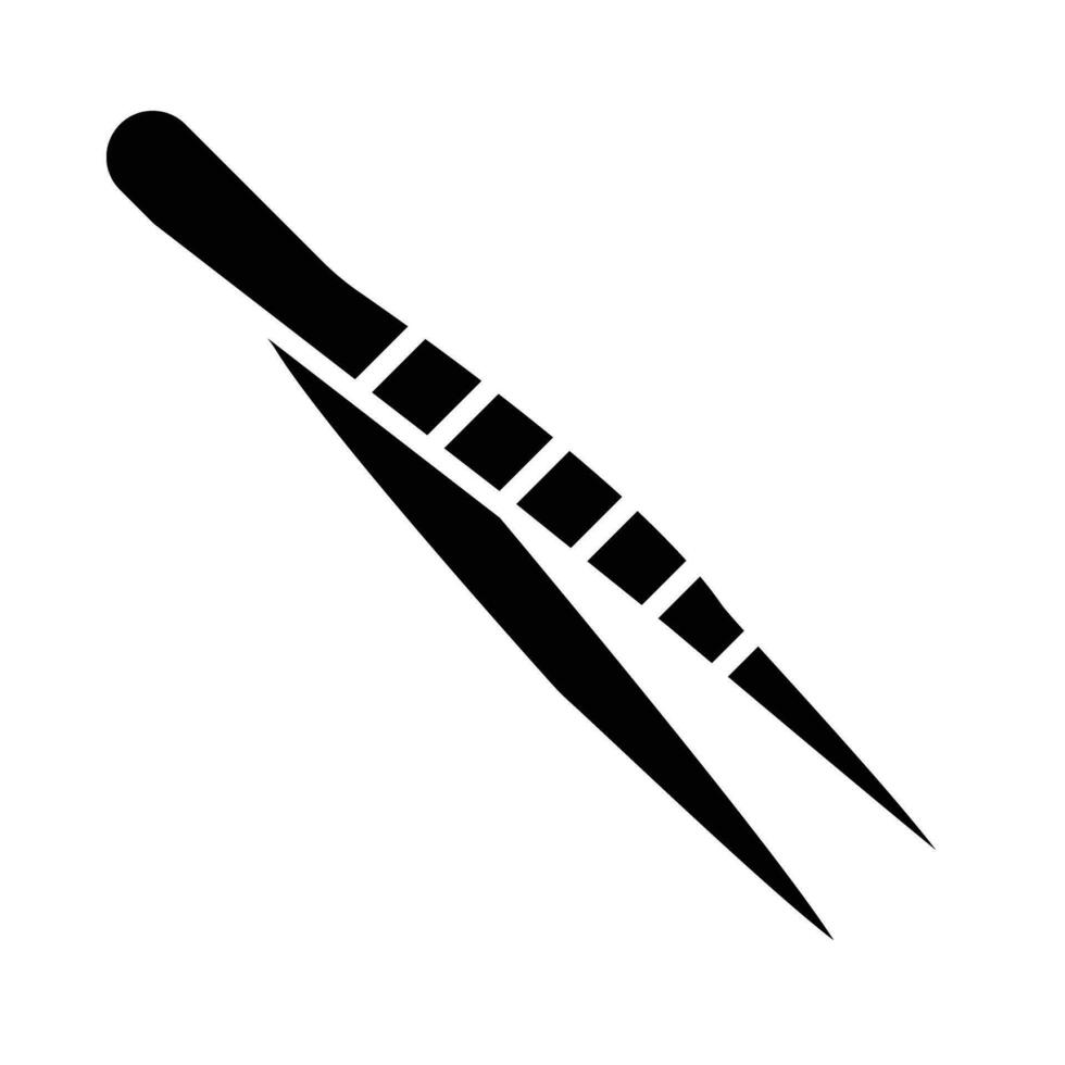 Tweezers Vector Glyph Icon For Personal And Commercial Use.