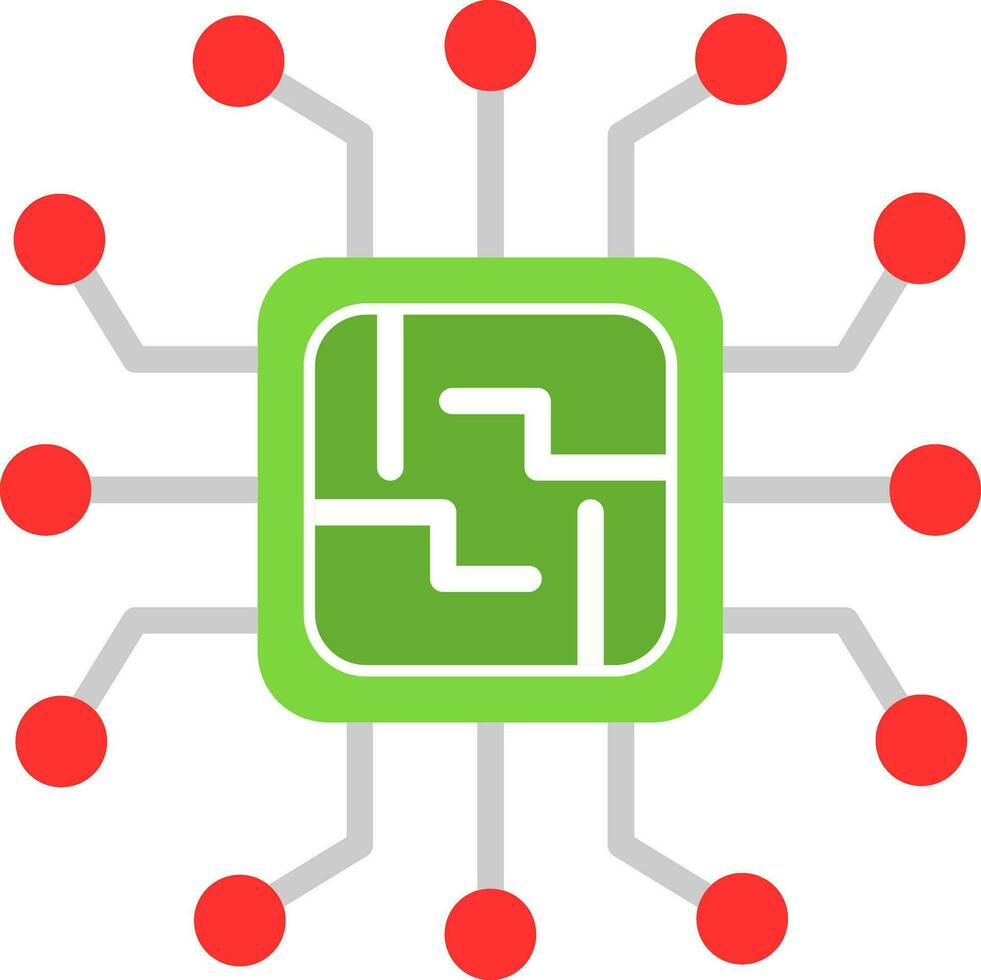 Microchip Vector Icon Design