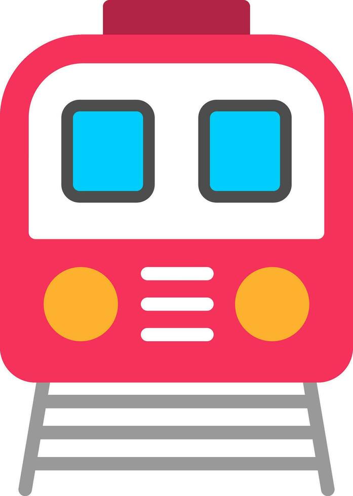 Tram Vector Icon Design