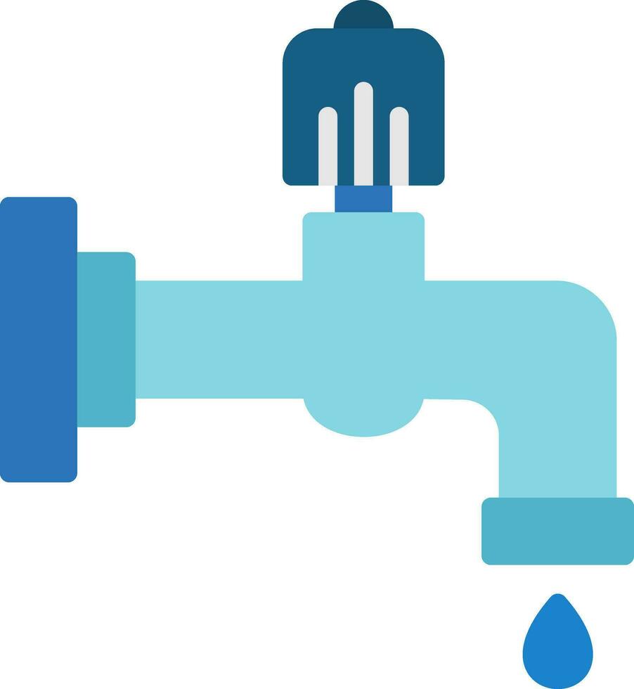 Water faucet Vector Icon Design