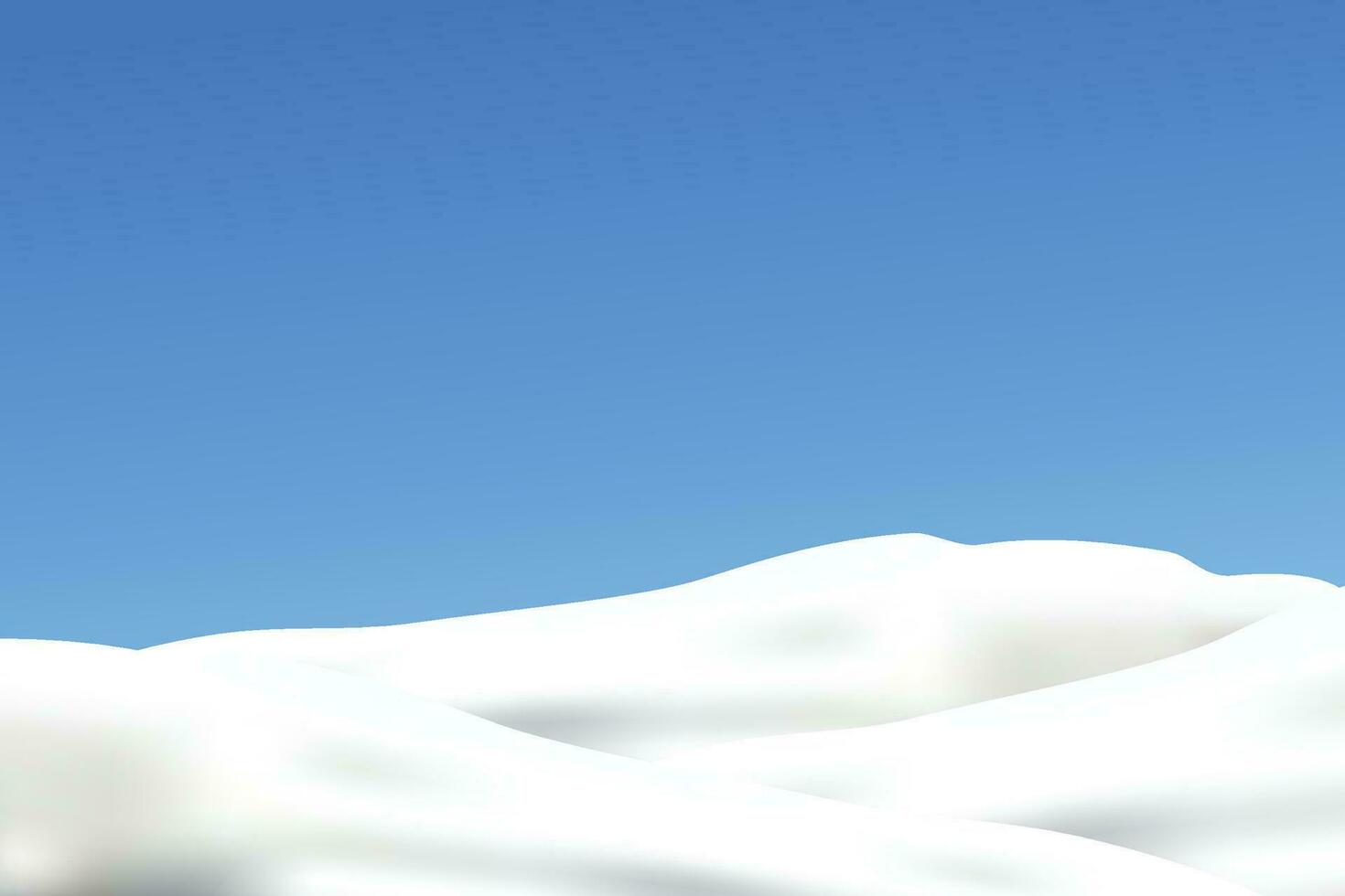 snow on blue sky vector