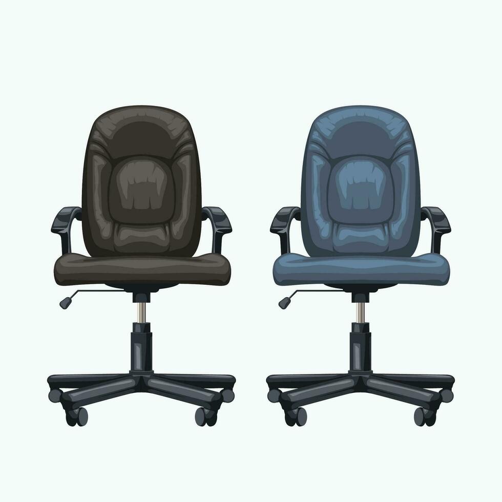 office chairs isolated vector