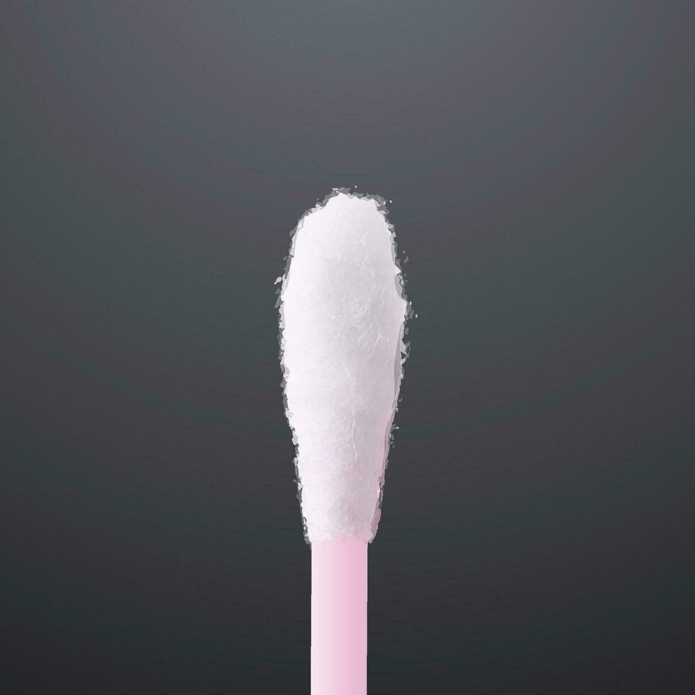 realistic cotton swab vector