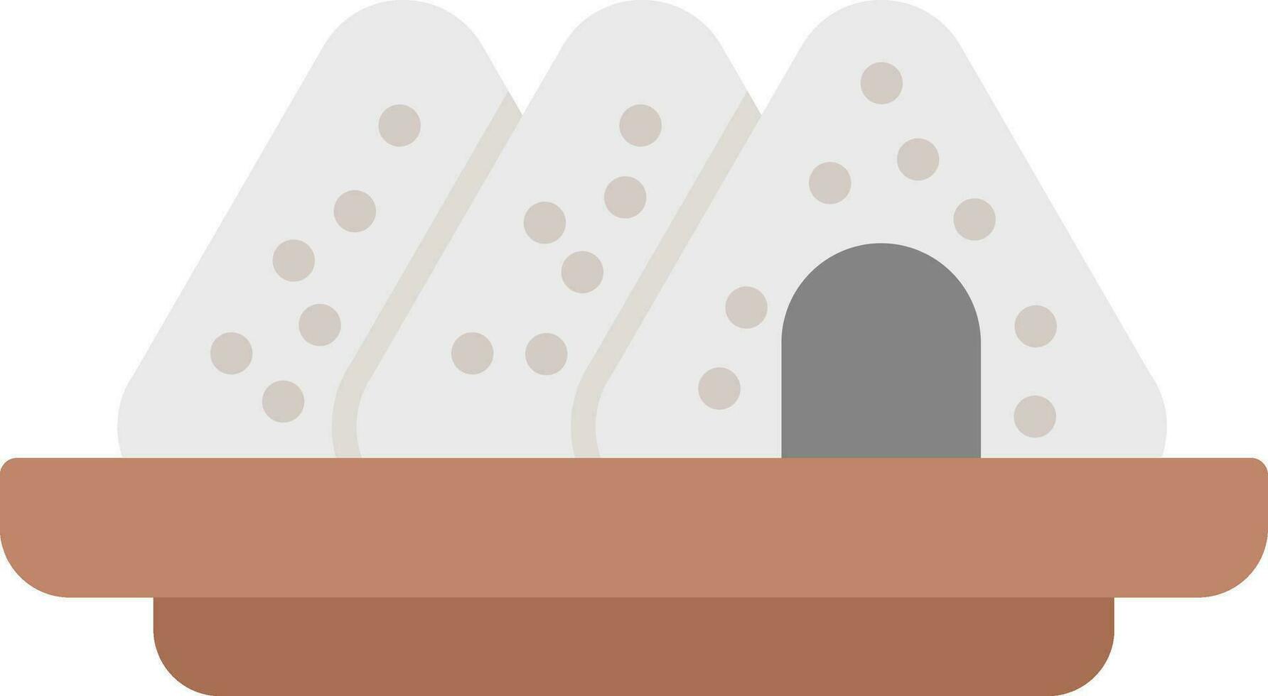 diseño de icono de vector onigiri