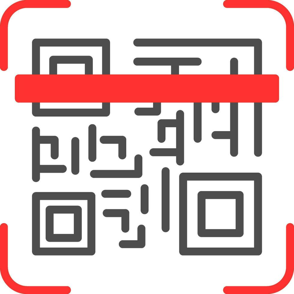 Qr code scan Vector Icon Design