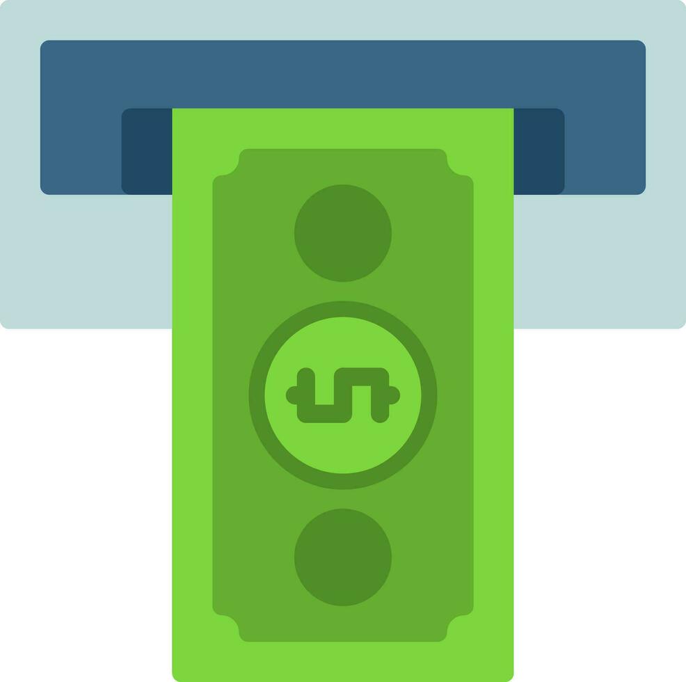 Cash withdrawal Vector Icon Design