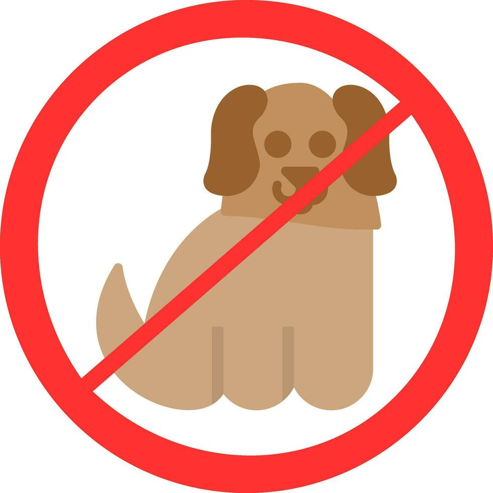 No Pets Allowed Vector Icon Design