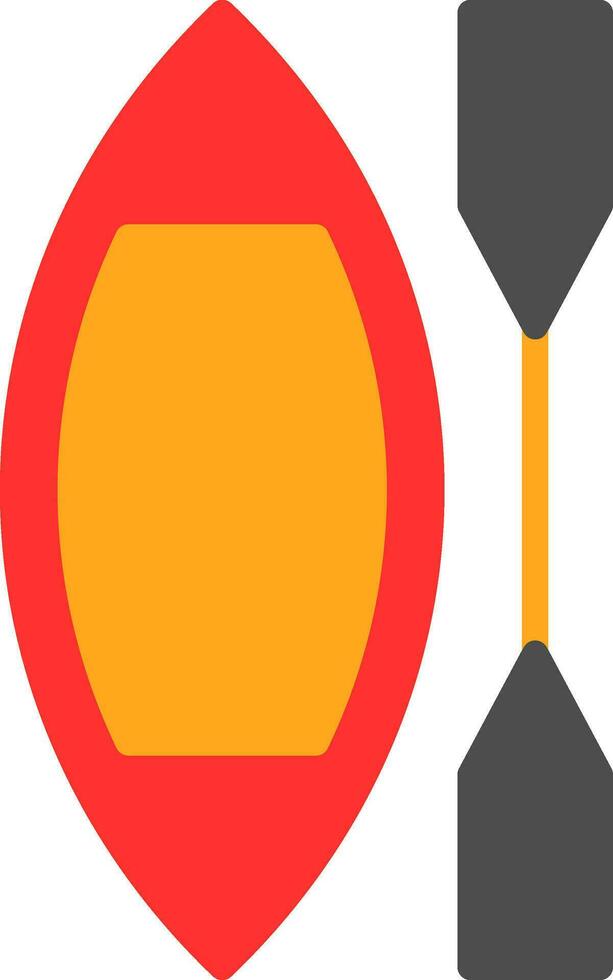 Canoe Vector Icon Design