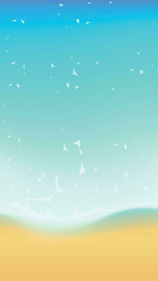 sand beach and sea vector