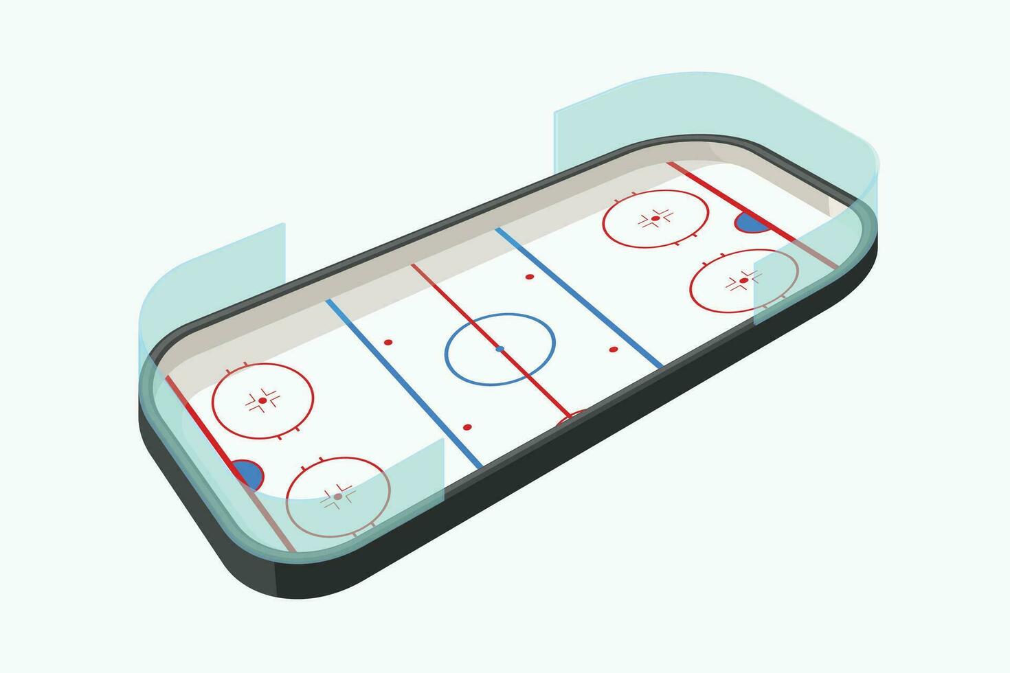 hockey pista en blanco vector