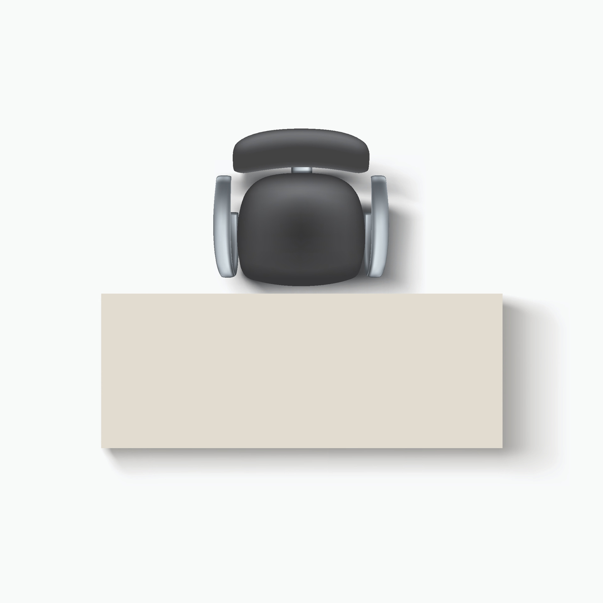 chair and desk top view 28664470 Vector Art at Vecteezy