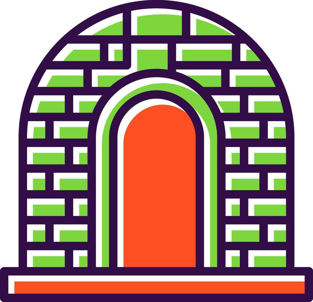diseño de icono de vector de iglú