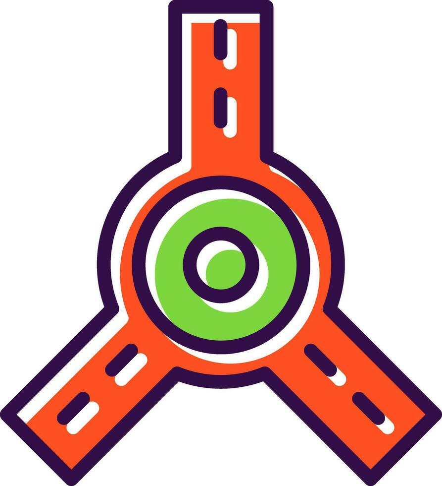 Roundabout Vector Icon Design