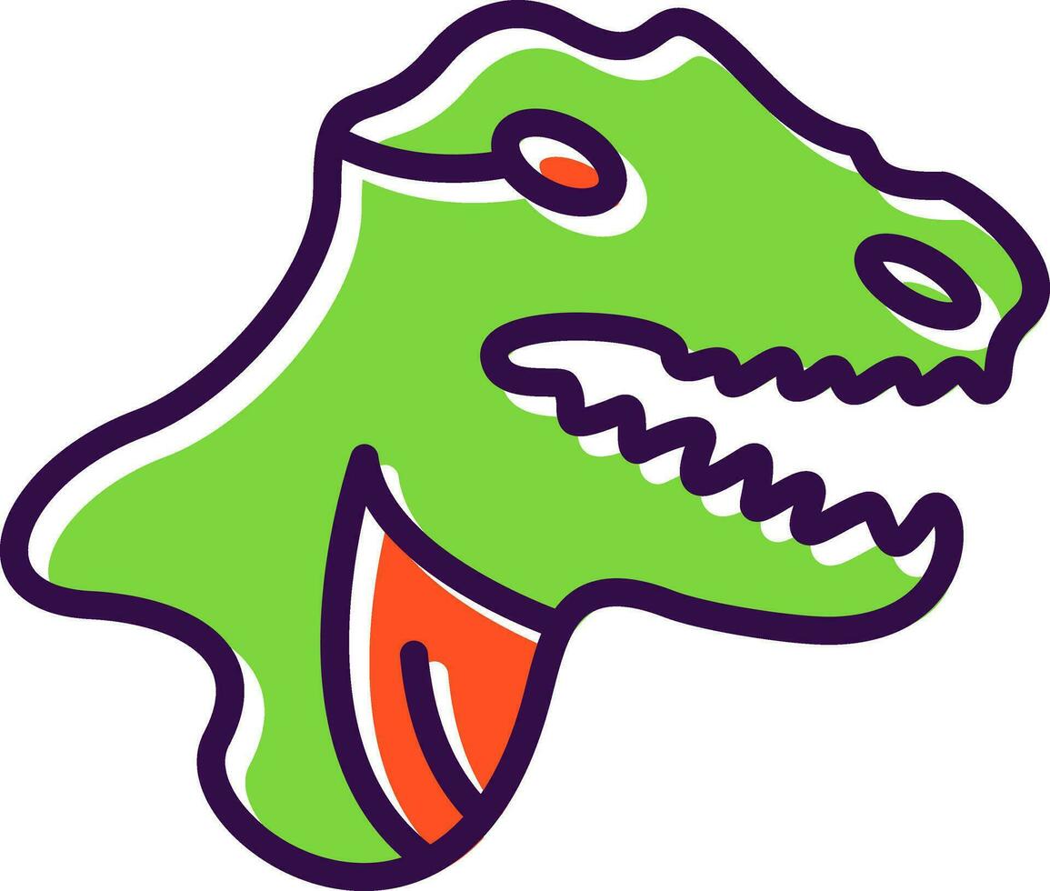 Tyrannosaurus rex Vector Icon Design