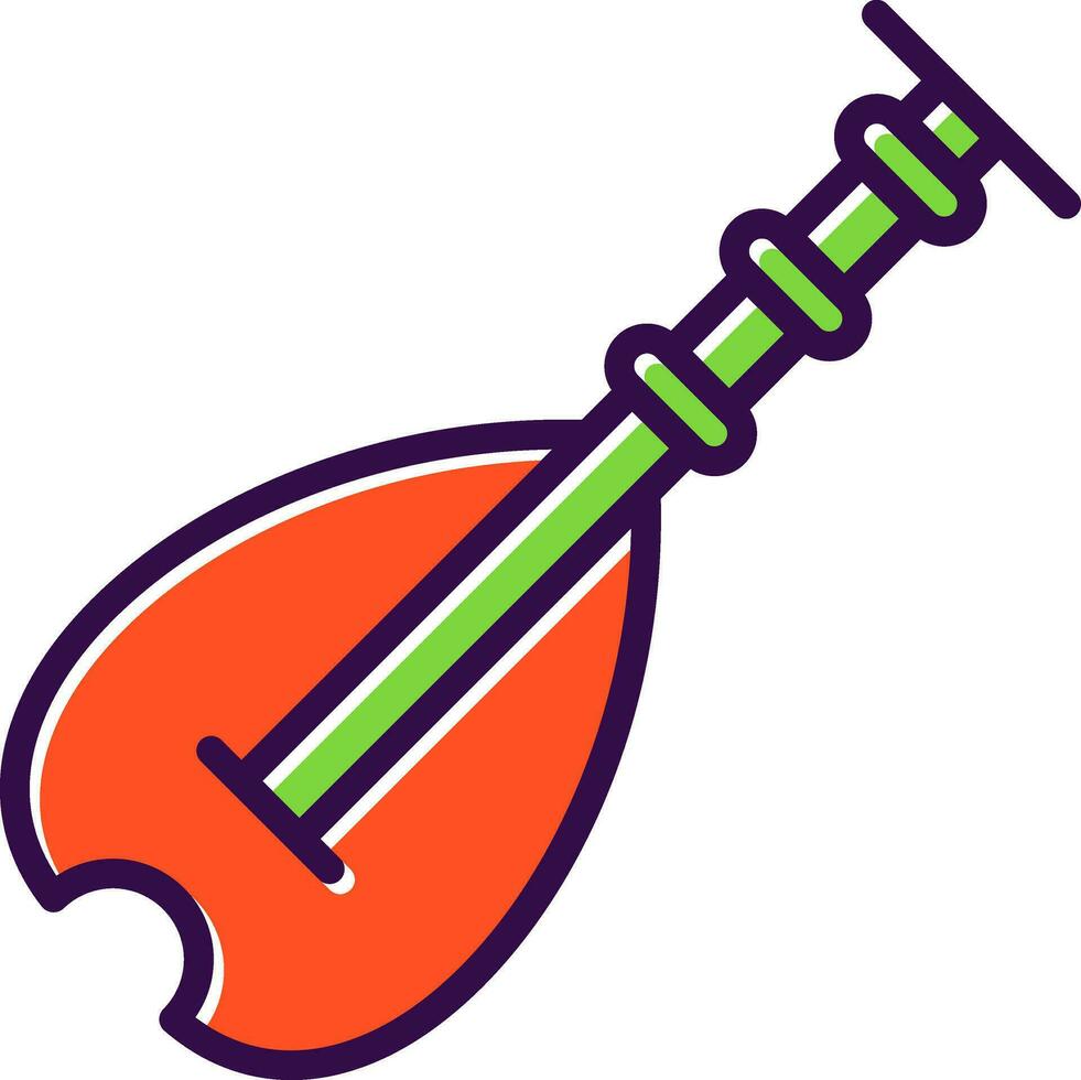 Biwa Vector Icon Design