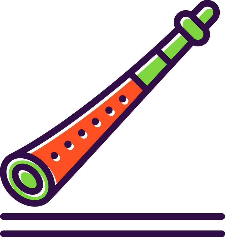 shakuhachi vector icono diseño