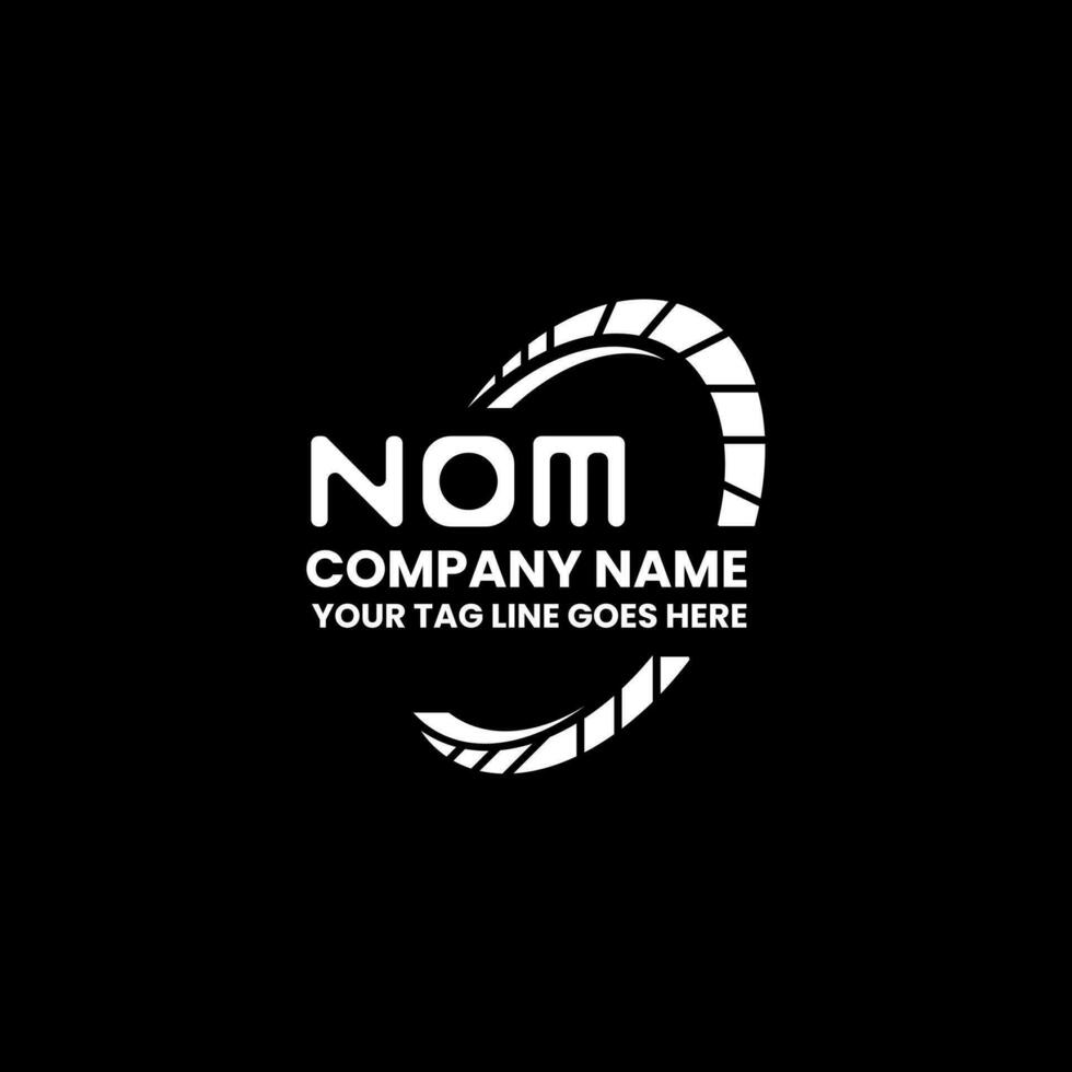 NOM letter logo vector design, NOM simple and modern logo. NOM luxurious alphabet design