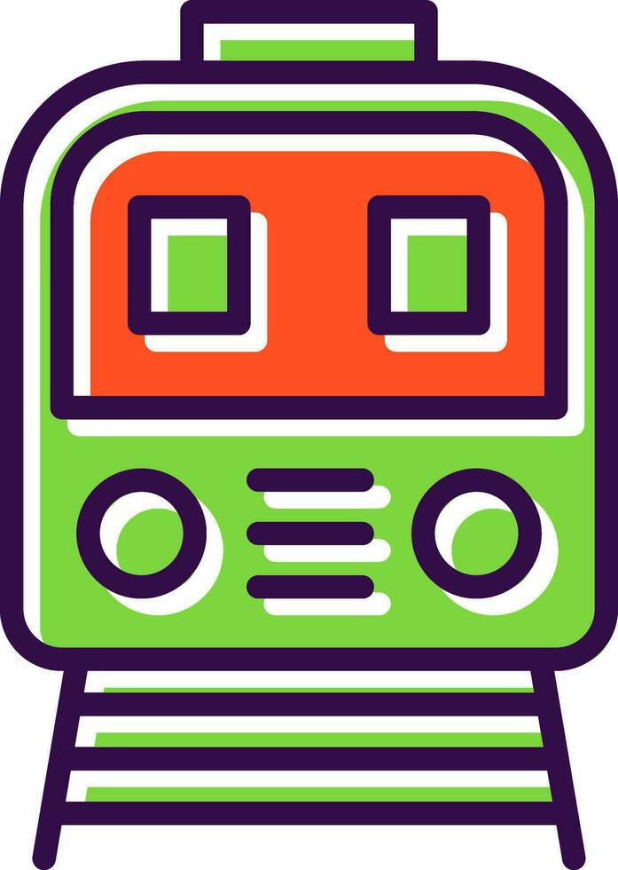 Tram Vector Icon Design