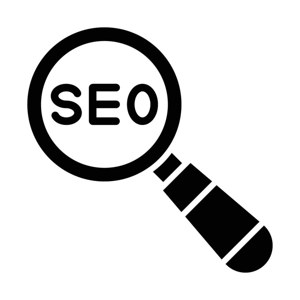 SEO Vector Glyph Icon For Personal And Commercial Use.