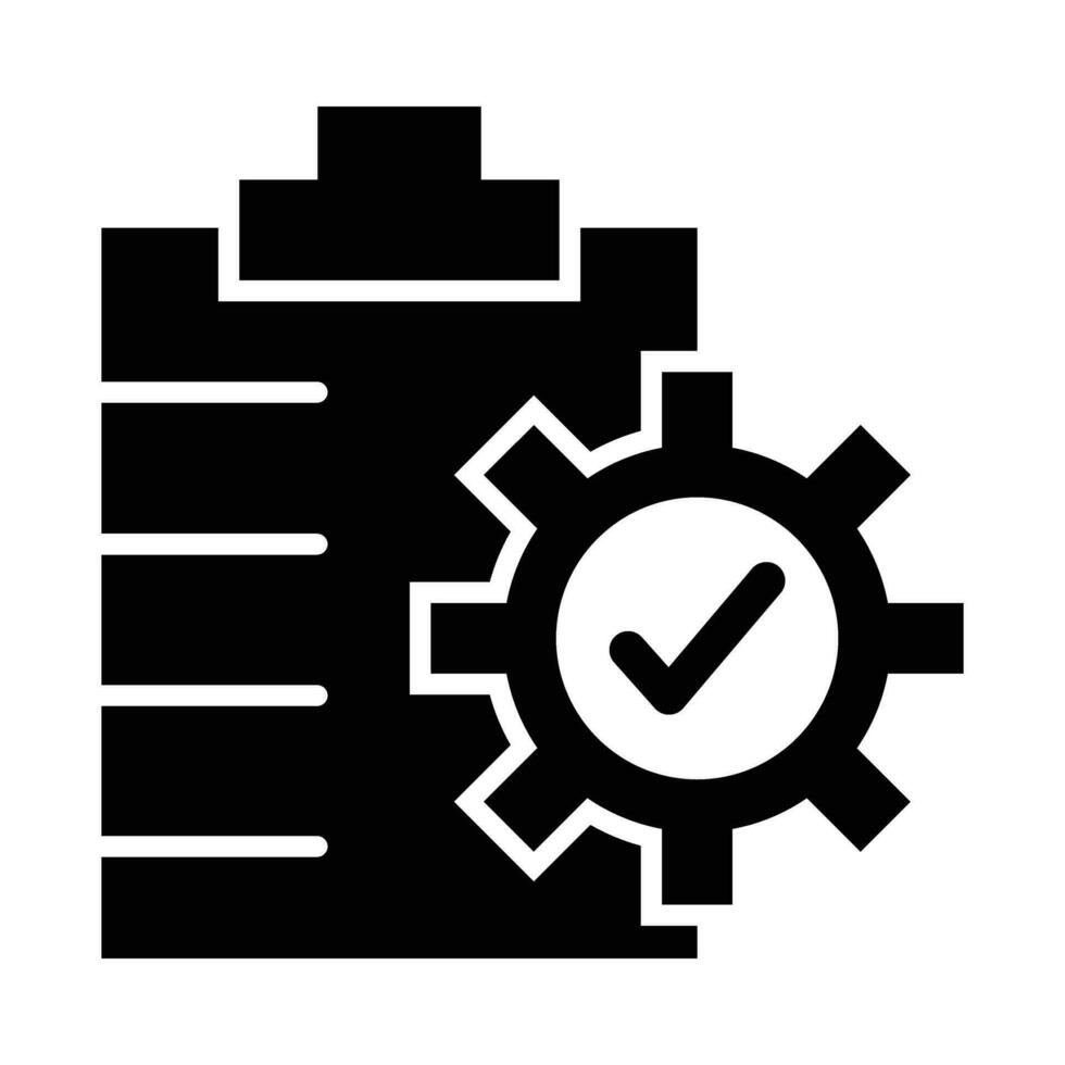 Quality Control Vector Glyph Icon For Personal And Commercial Use.