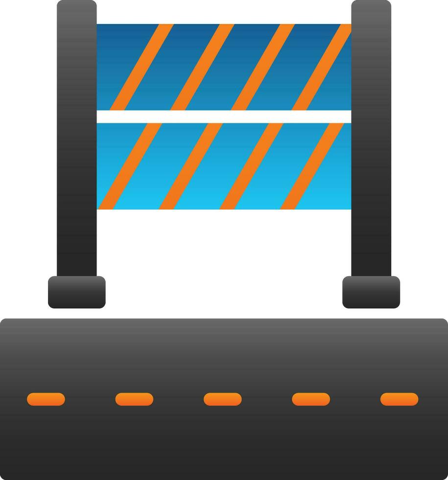 Road Block Vector Icon Design