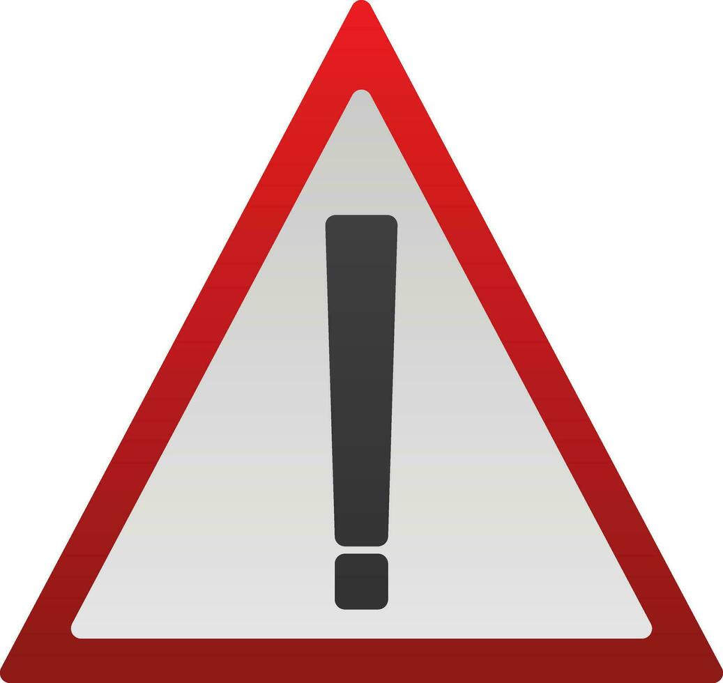 Alert Vector Icon Design