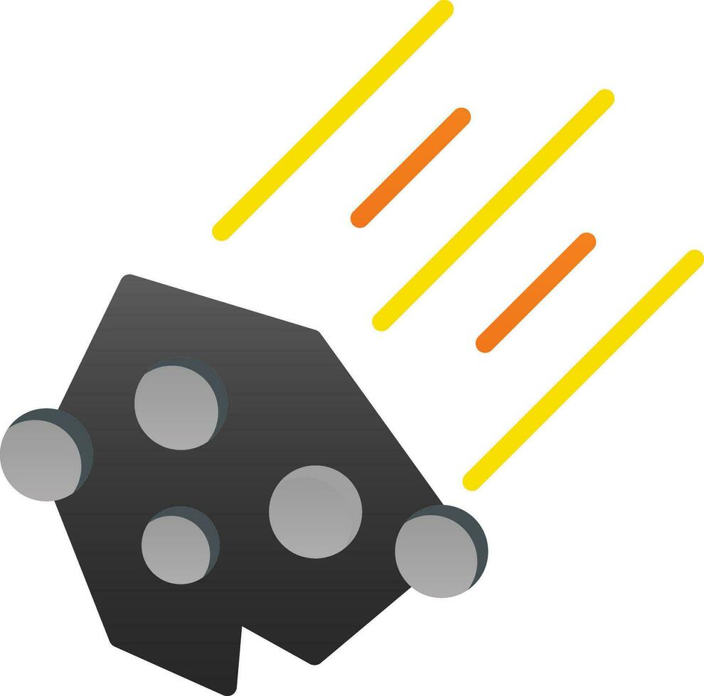 diseño de icono de vector de meteorito