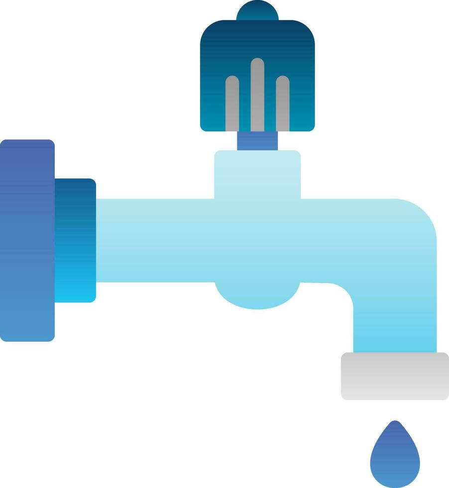 Water faucet Vector Icon Design