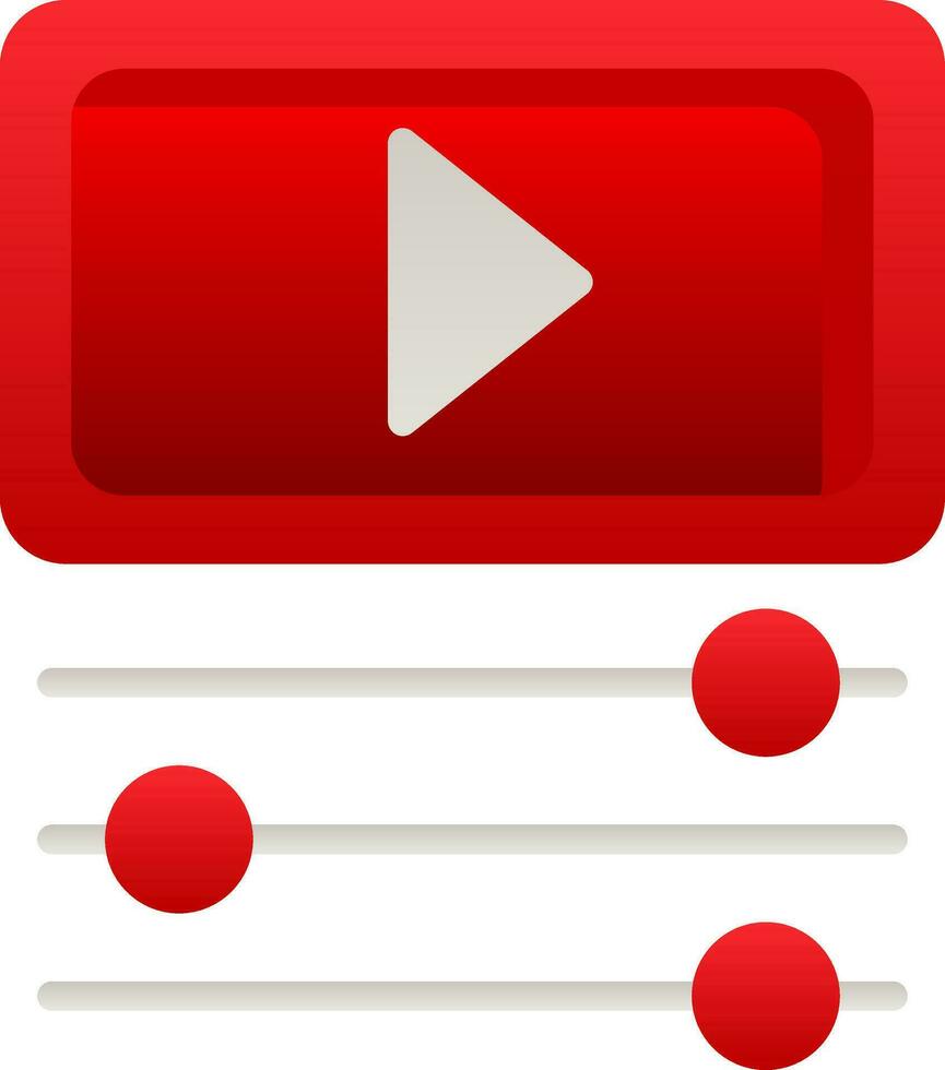 Video Vector Icon Design
