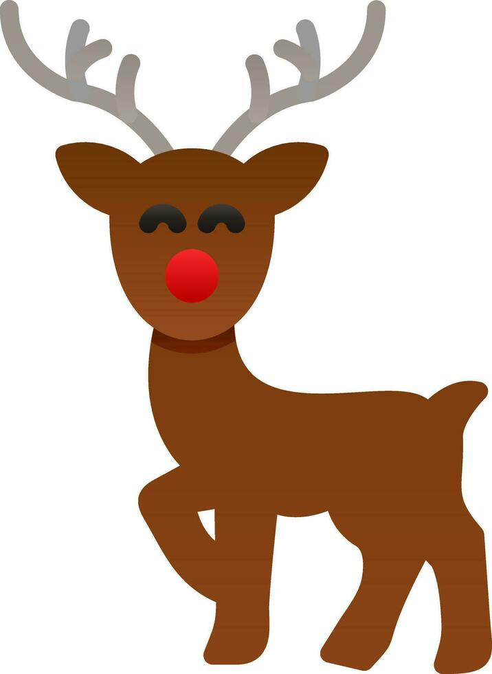 Reindeer Vector Icon Design