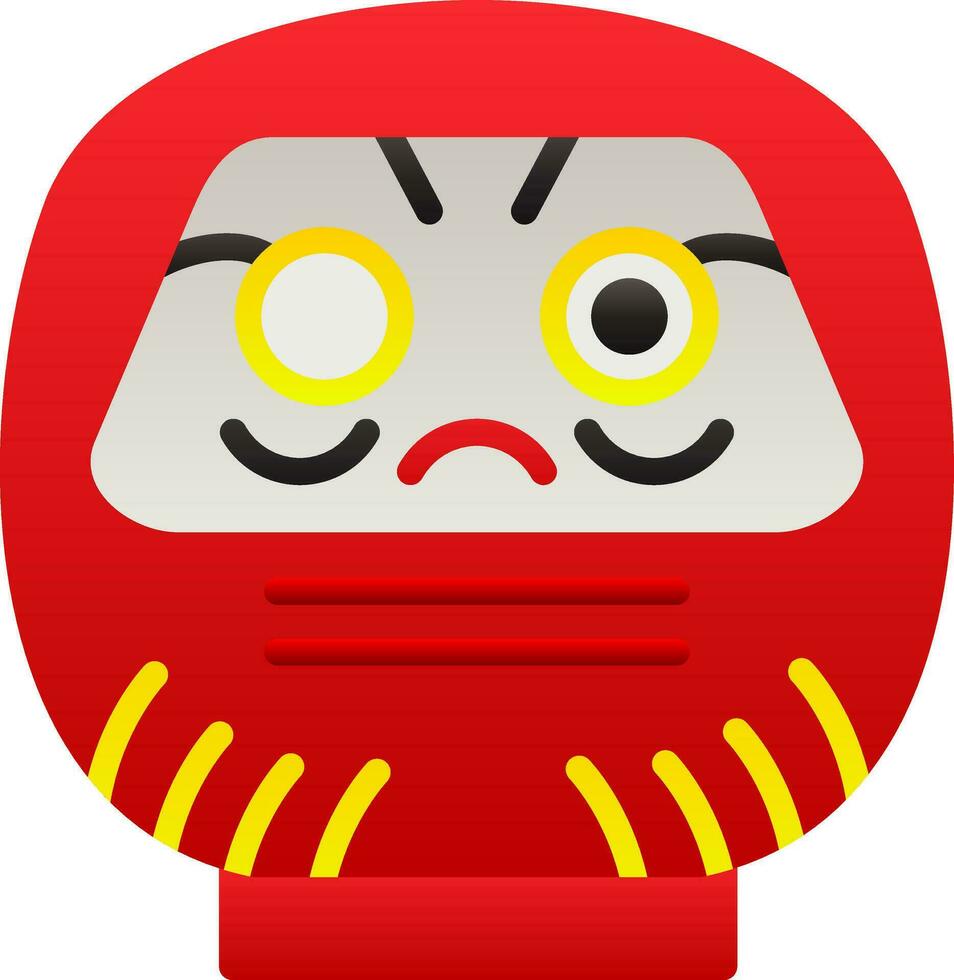 Daruma Vector Icon Design