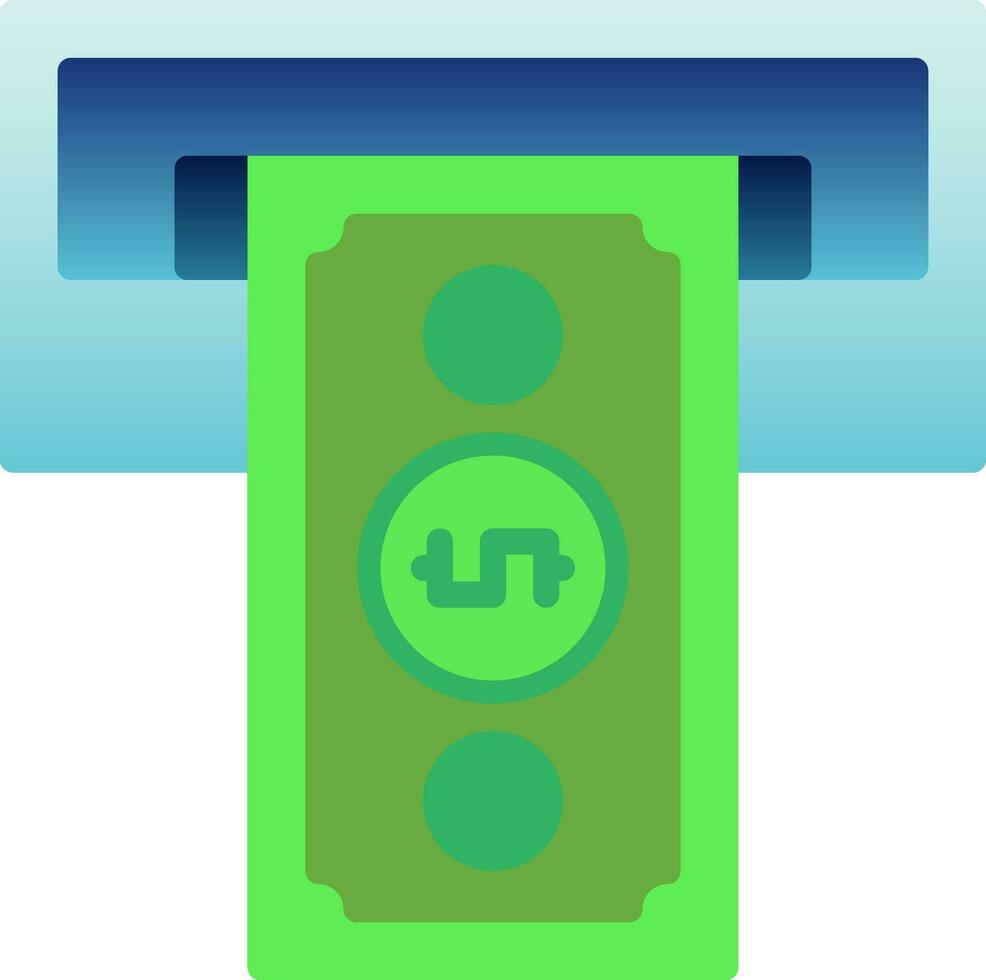 Cash withdrawal Vector Icon Design