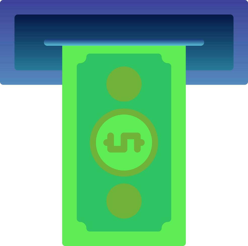 Cash withdrawal Vector Icon Design