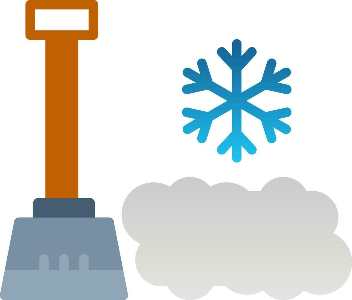 Snow shovel Vector Icon Design