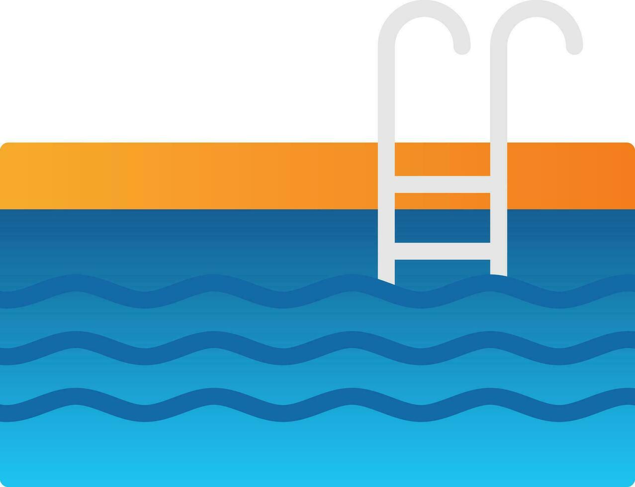 Swimming Pool Vector Icon Design