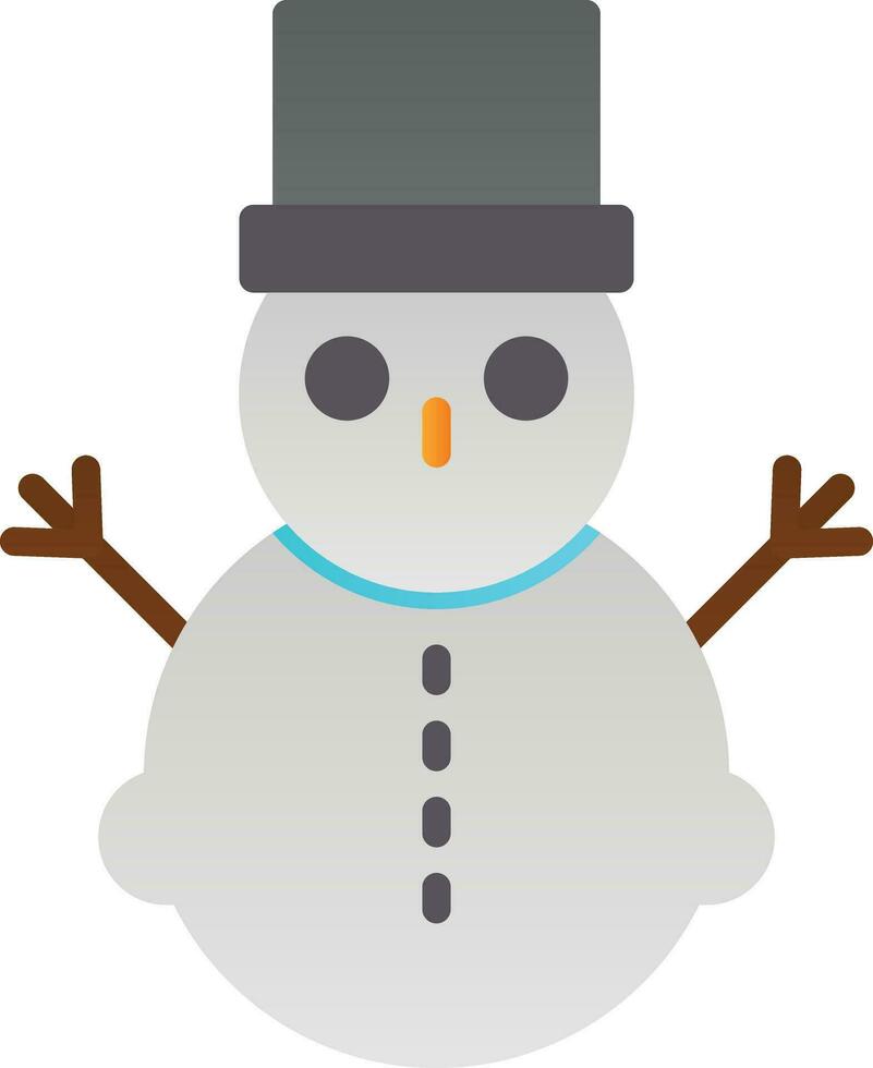 diseño de icono de vector de muñeco de nieve